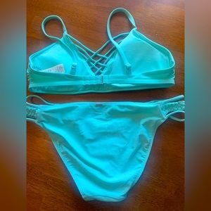 Hollister Turquoise bikini size X-Large